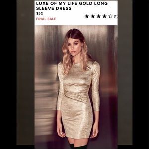 Gold LULUs Dress!!!